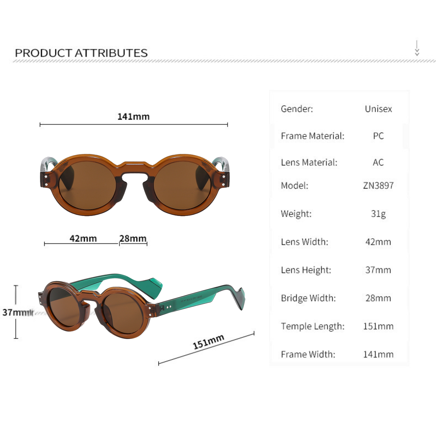 A- Brown- Green Sunnies