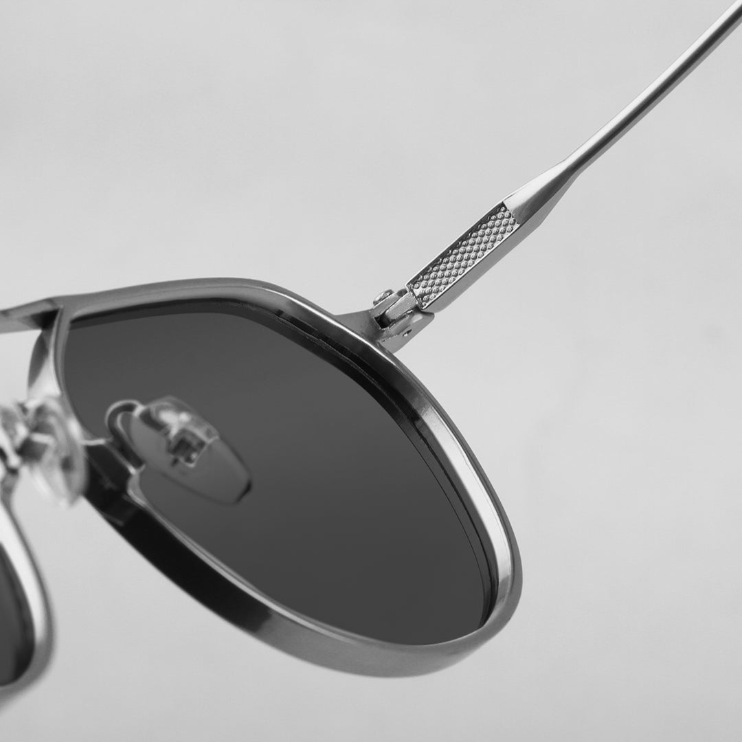 Atlas Silver Frame Sunglasses