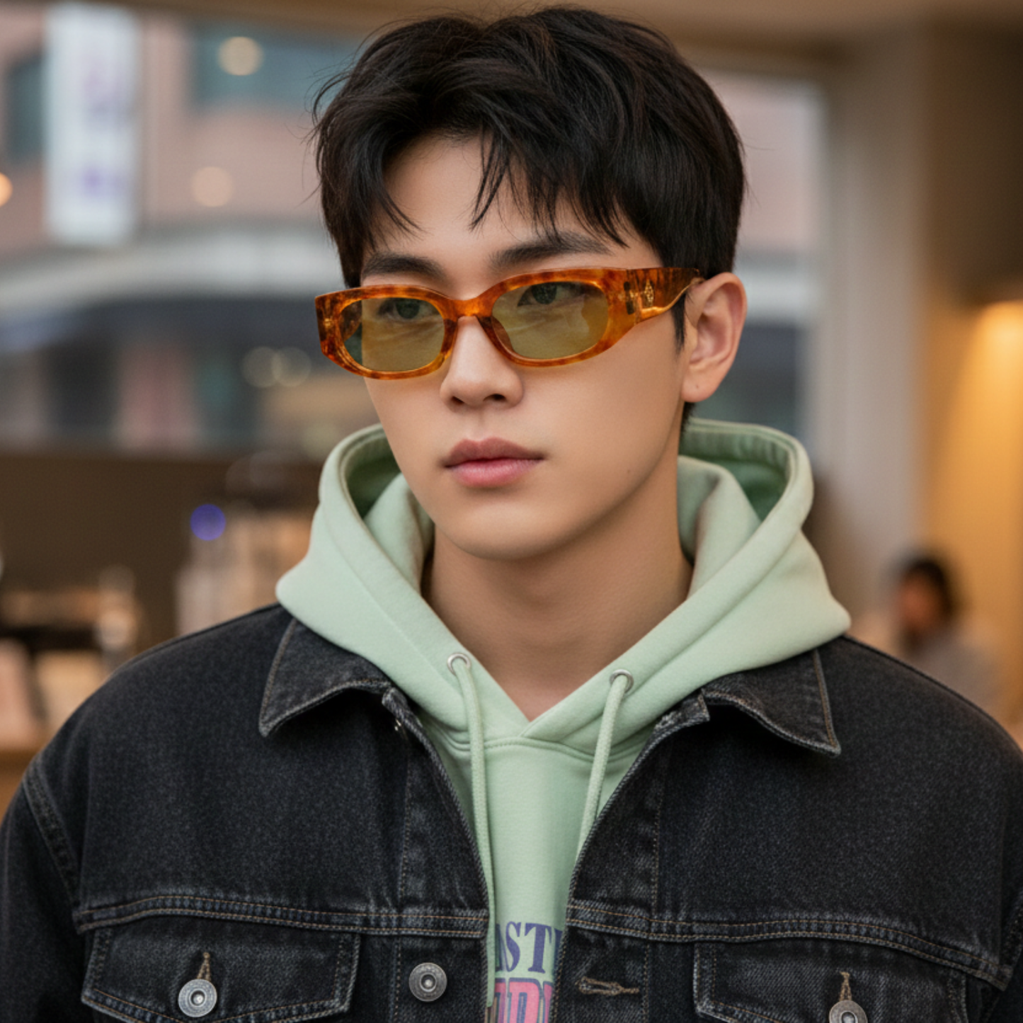 Hadley Orange Patterned Sunnies