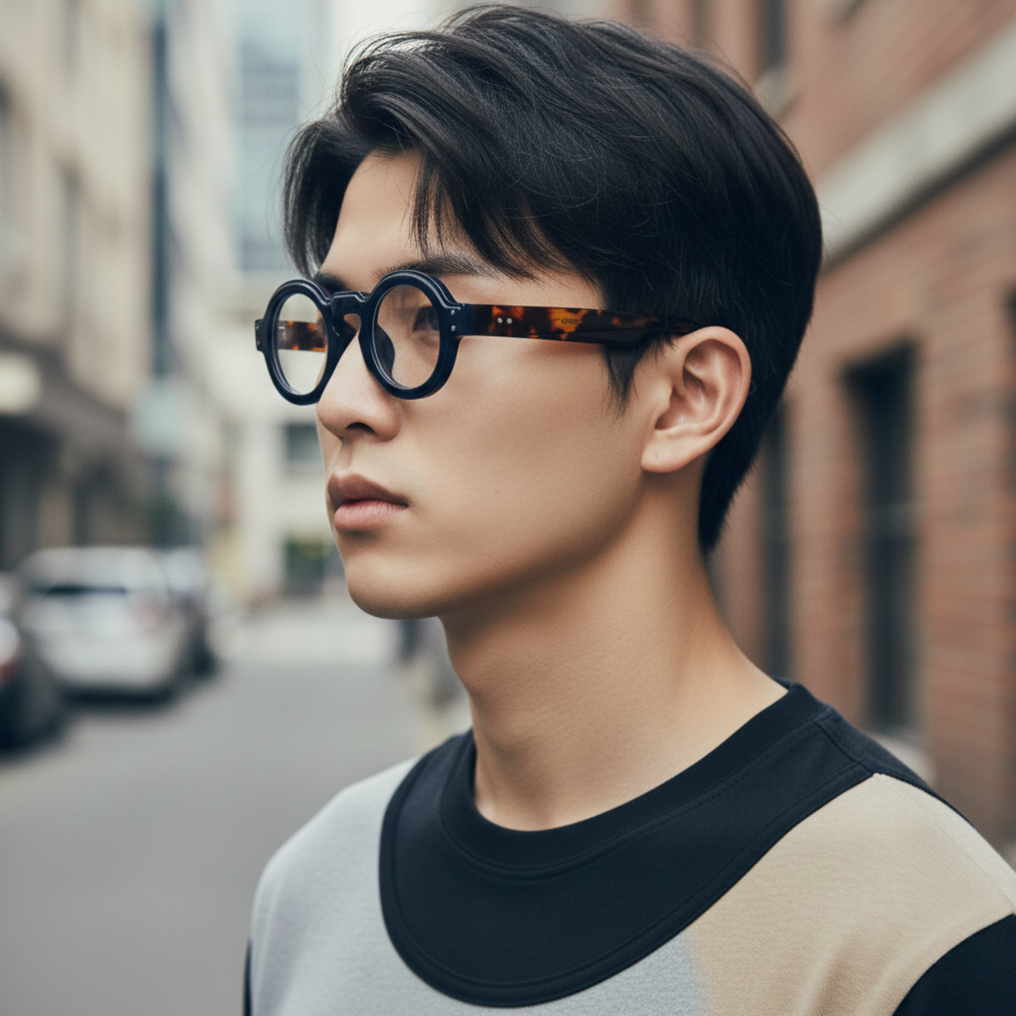 A-Blue Pattern Sunnies