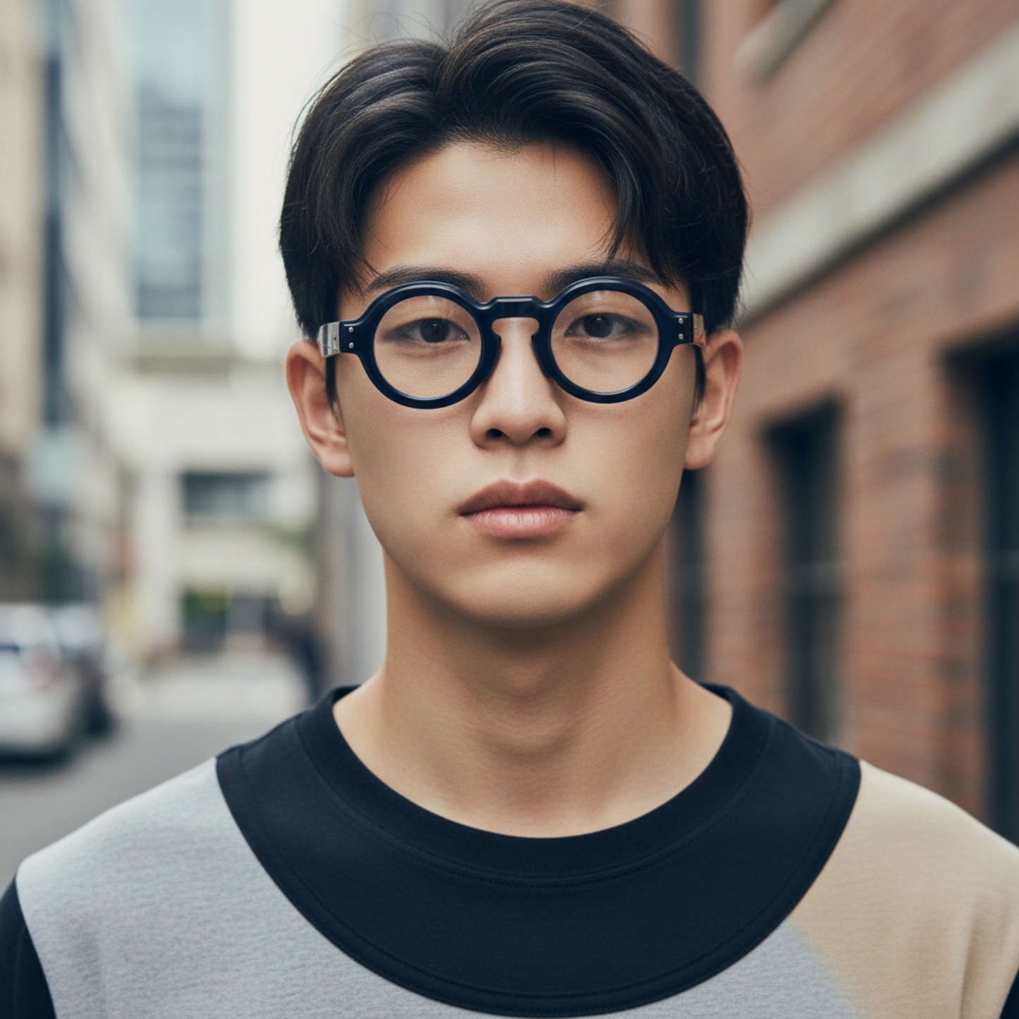 A-Blue Pattern Sunnies