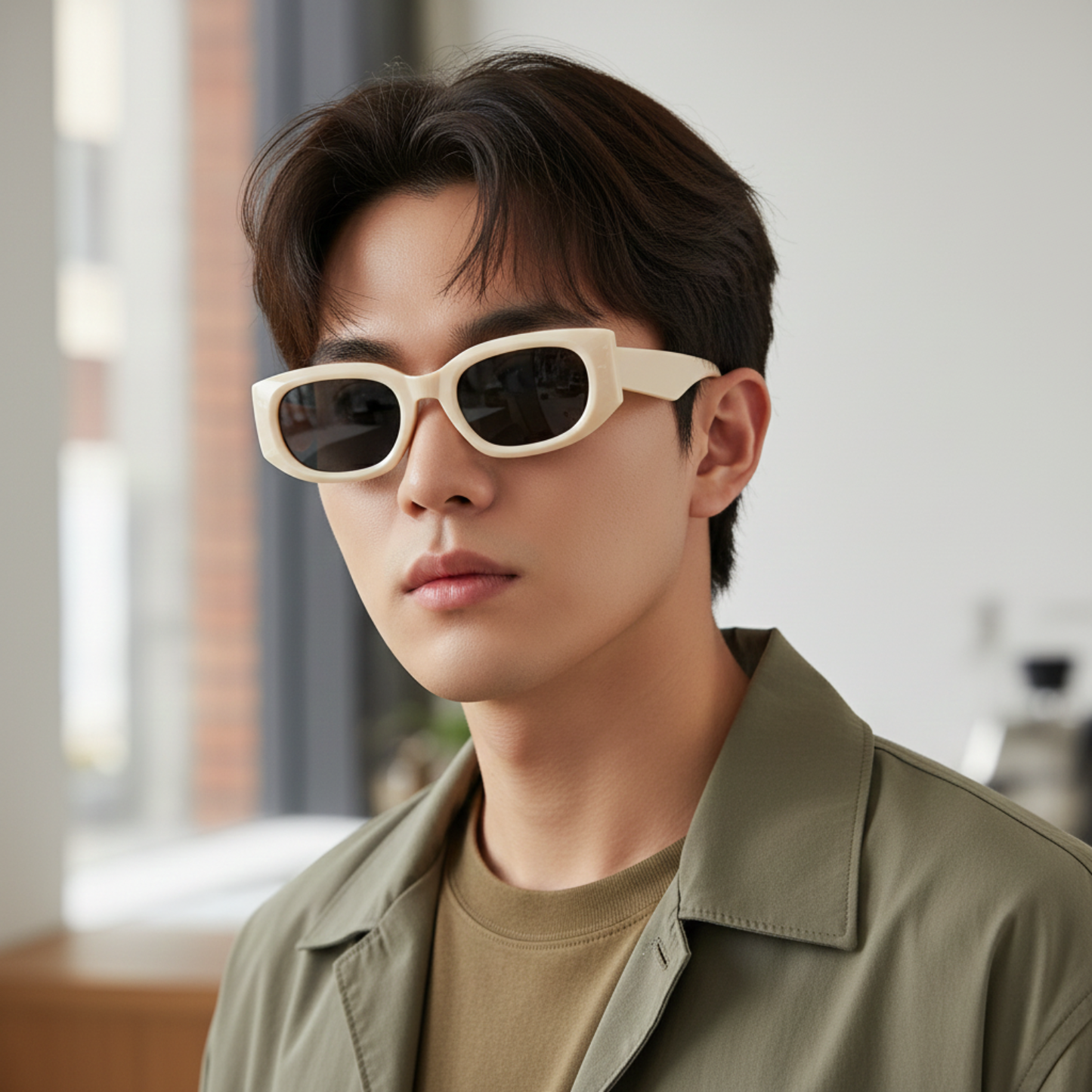 Hadley Beige White Sunnies