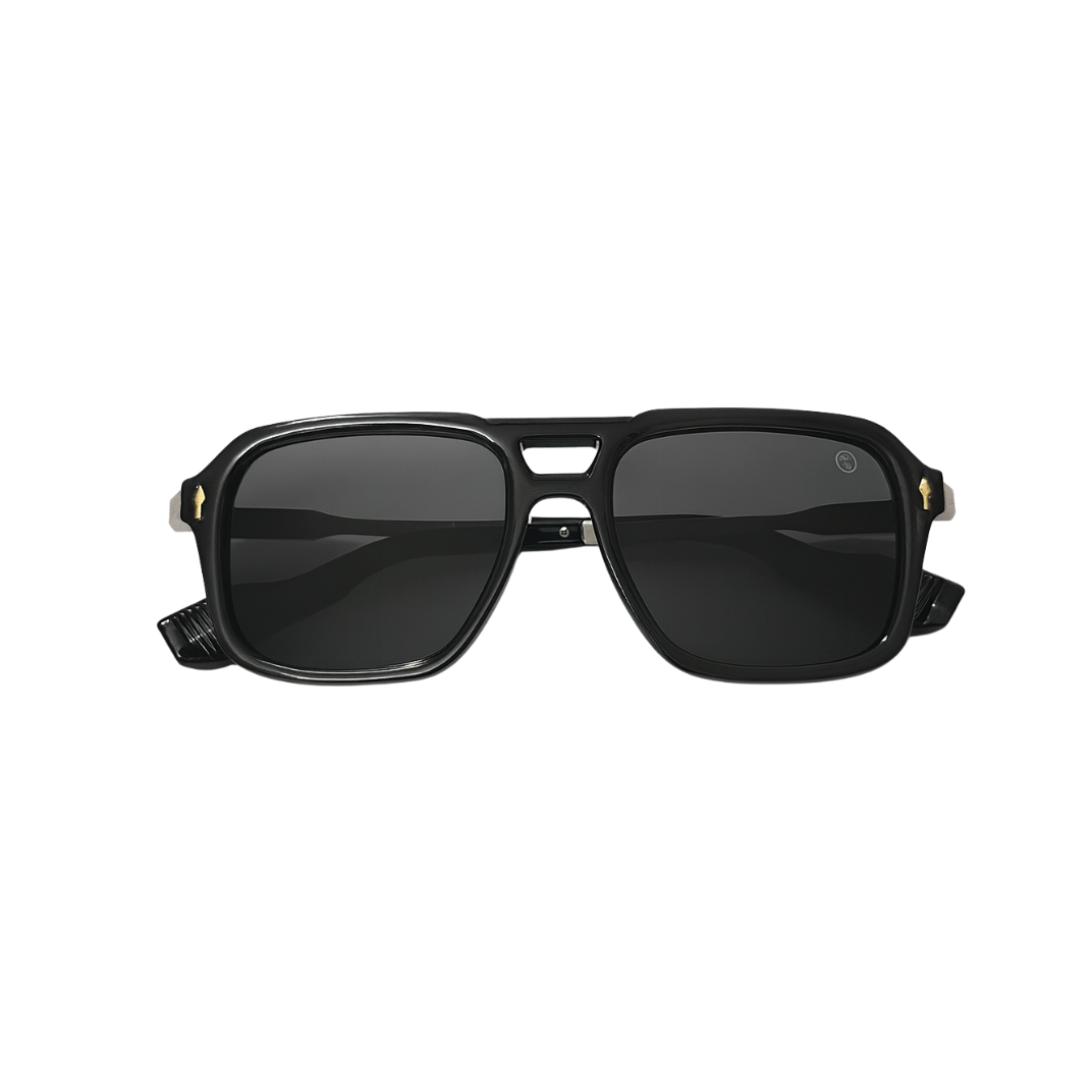 Combat Black Polarized Sunglass