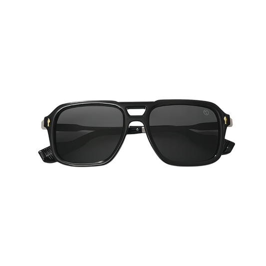 Combat Black Polarized Sunglass