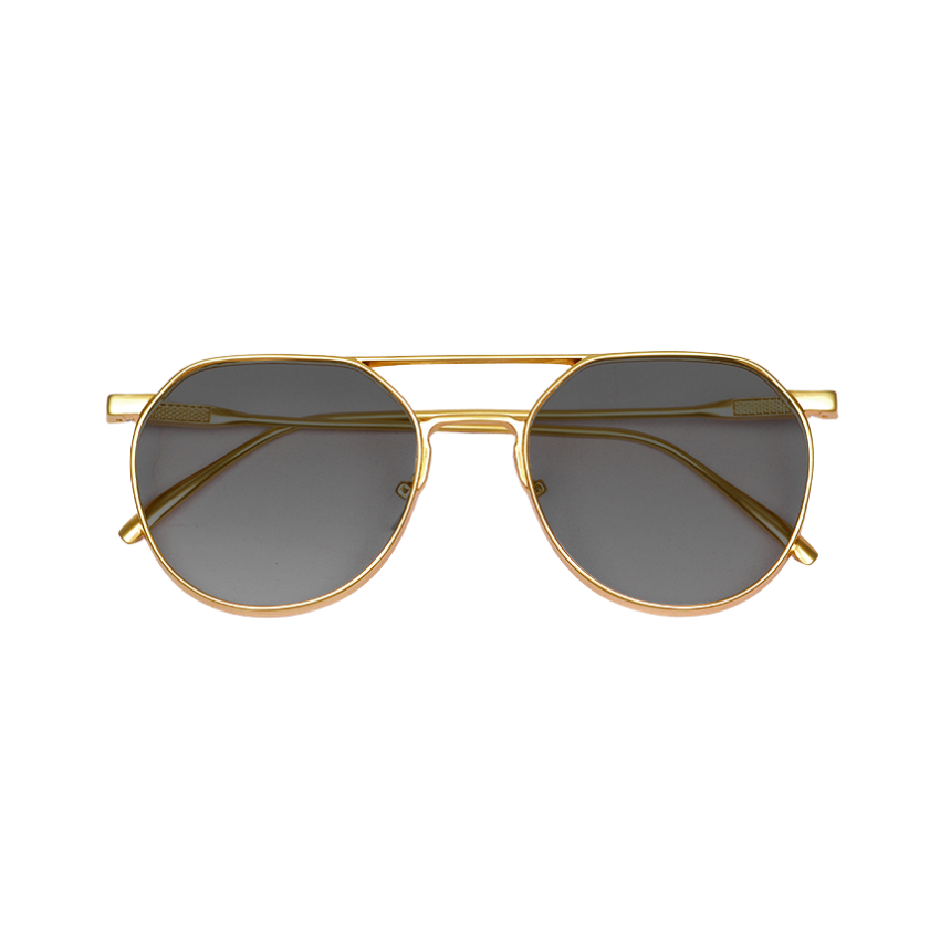 Atlas Golden Frame Polarized Sunglass