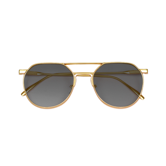 Atlas Golden Frame Polarized Sunglass