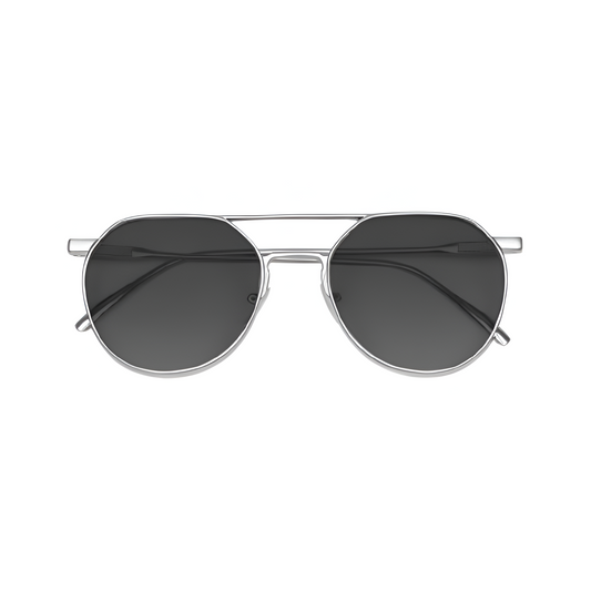 Atlas Silver Frame Sunglasses